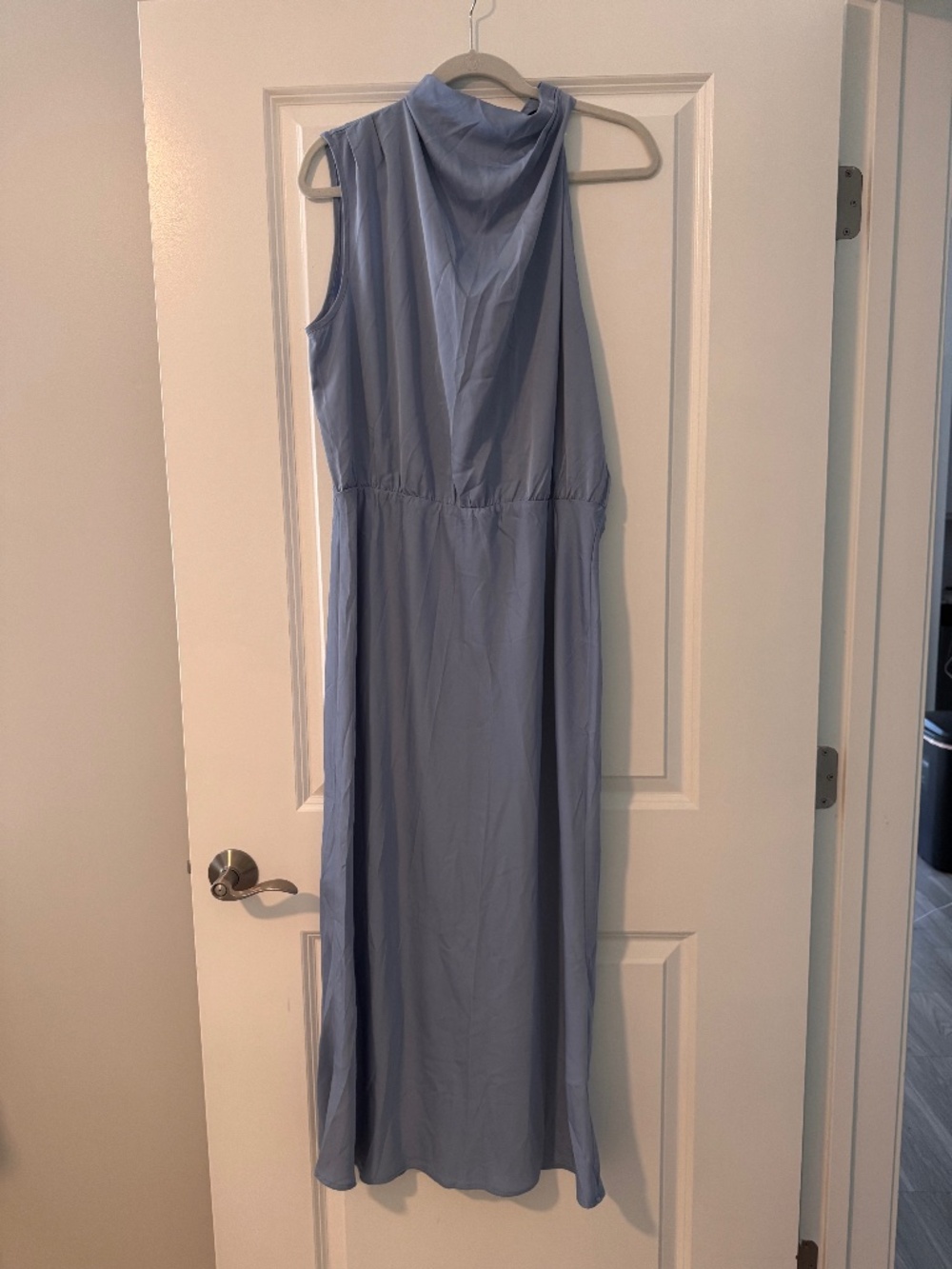 PrettyGarden Blue Satin Dress